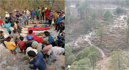 वडा सदस्यको शव बोकेको जिप दुर्घटना, चालकसहित चारको मृत्यु